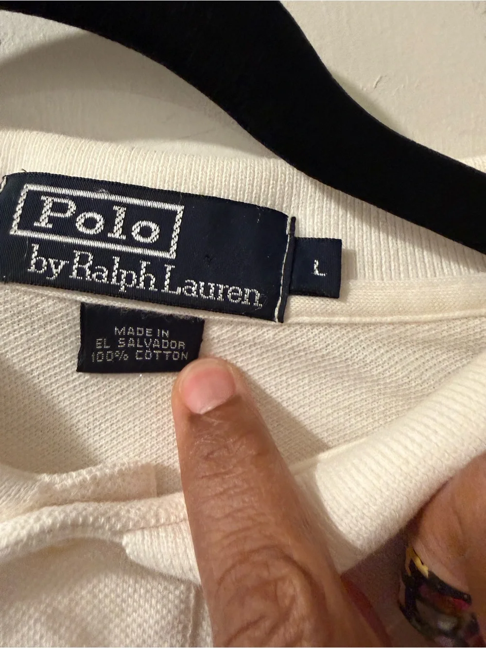 Ralph Lauren Long-Sleeve Polo Shirt - White with Navy Pony Preppy Luxe